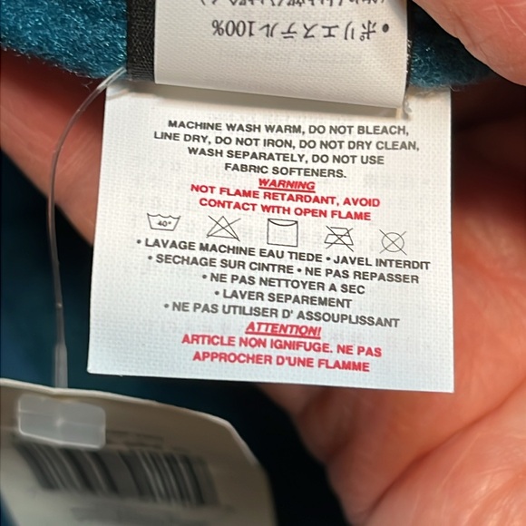 NWT RARE Patagonia Kids M Hip Flop Fleece Bucket HAT 1999 🔥 Blue - Picture 7 of 17